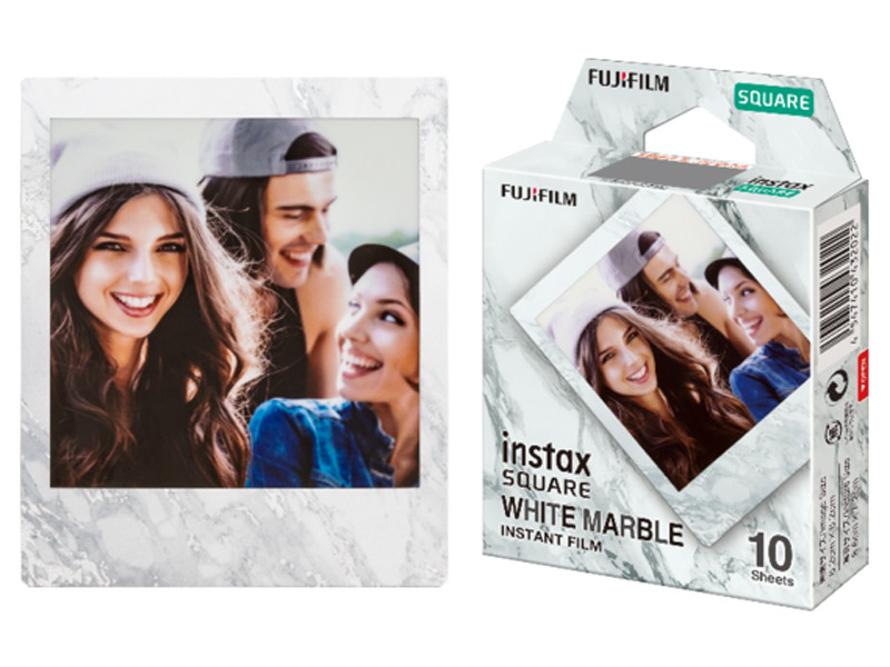 Fujifilm Instax Square Film (10/lapos) White Marble-0
