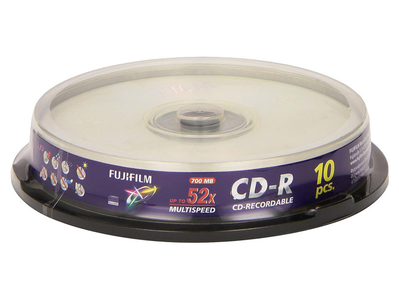 Fuji CD-R 700mb 52X hengeres, 10db-0