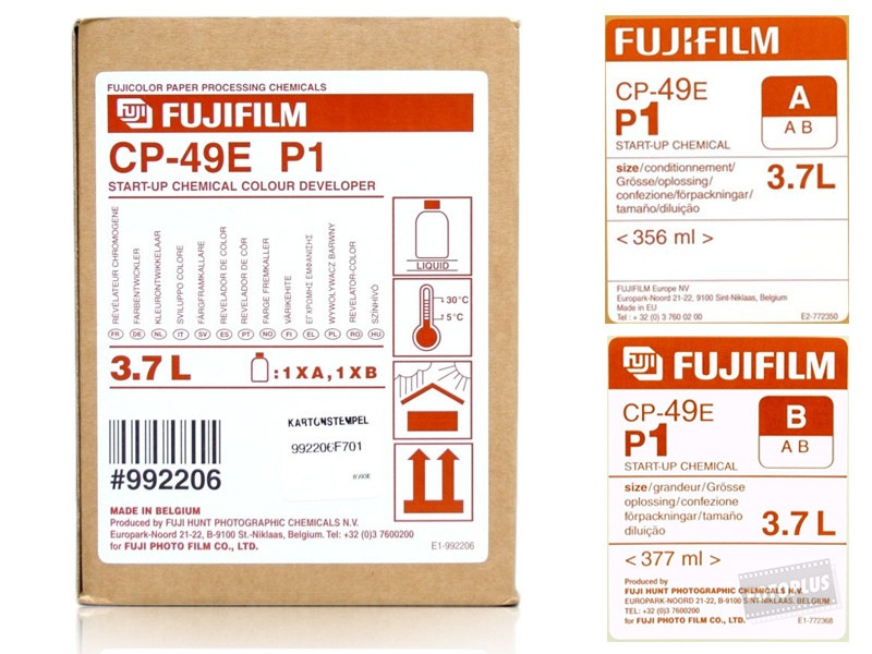 Fuji CP-49E P1 Starter kit 3.7L (Frontier 340) Papír vegyszer laborhoz-0