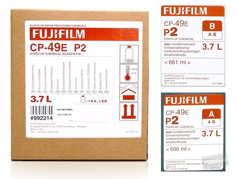 Fuji CP-49E P2 Starter kit 3.7L (Frontier 340) Papír vegyszer laborhoz-0