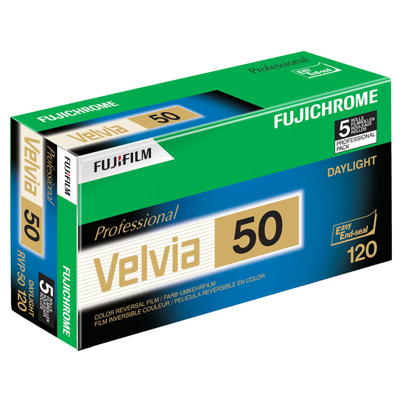 Fujifilm Velvia 50 RVP 120 színes dia rollfilm (5-ös csomag)-0