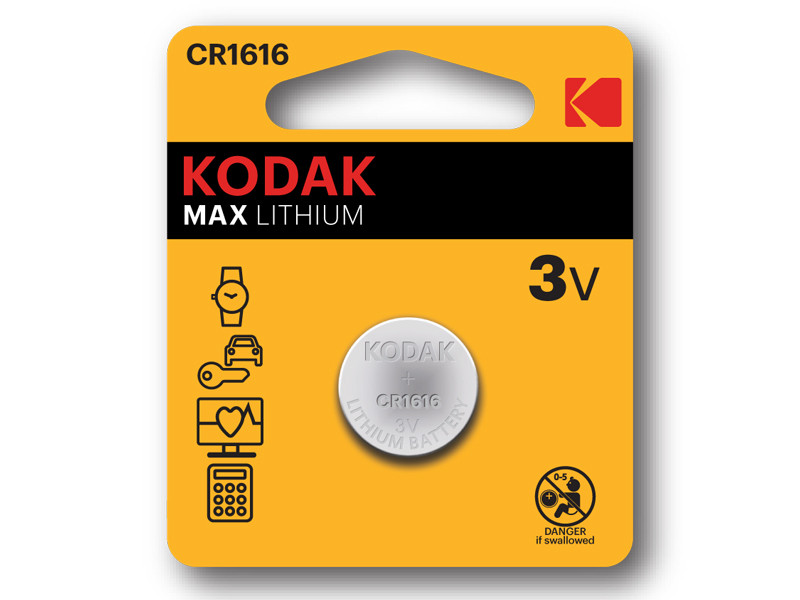 Kodak CR1616 MAX Lithium elem CAT-30414747-0