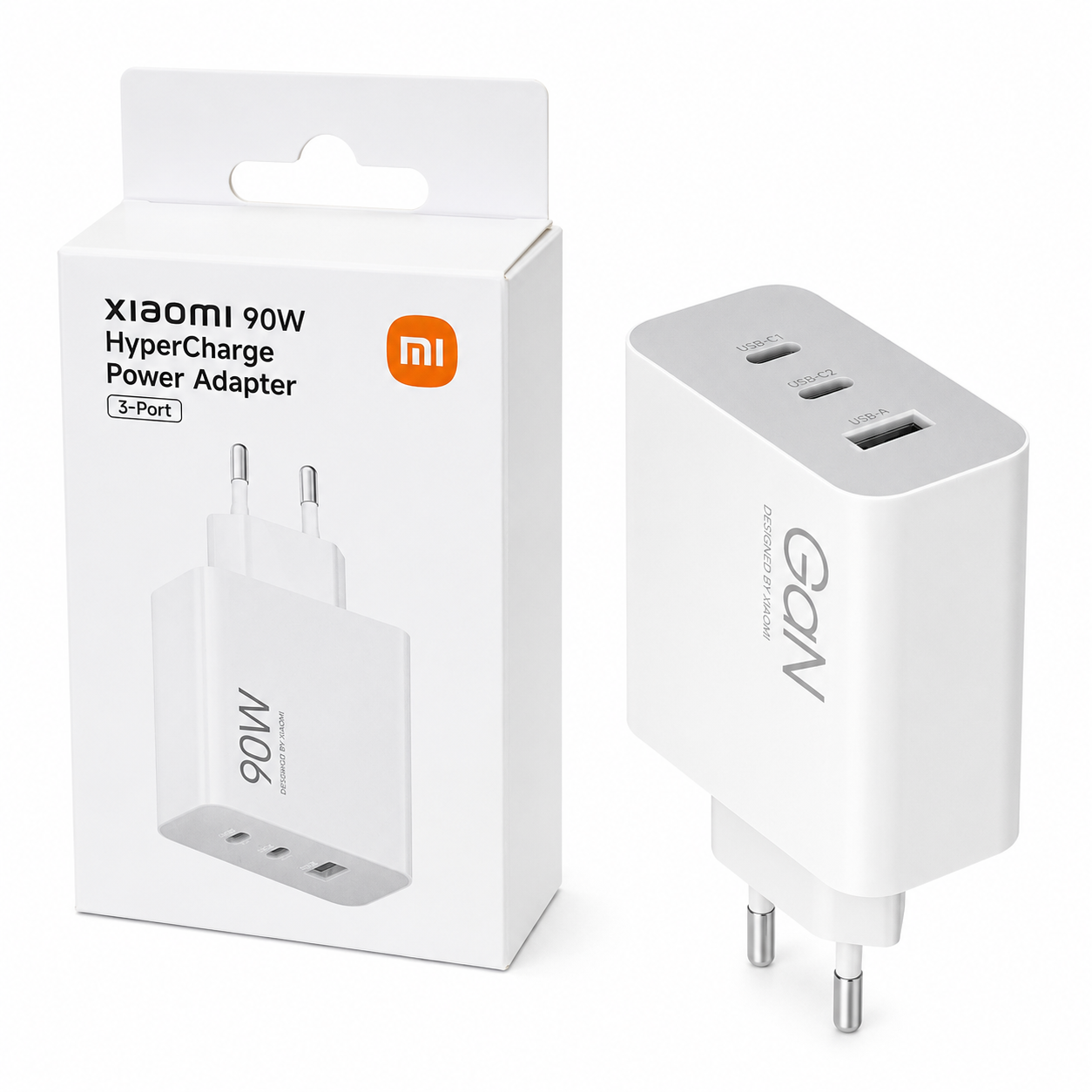 Xiaomi Travel töltő kombináció (A+C+C) 90W Fehér EU BHR087MEU-2