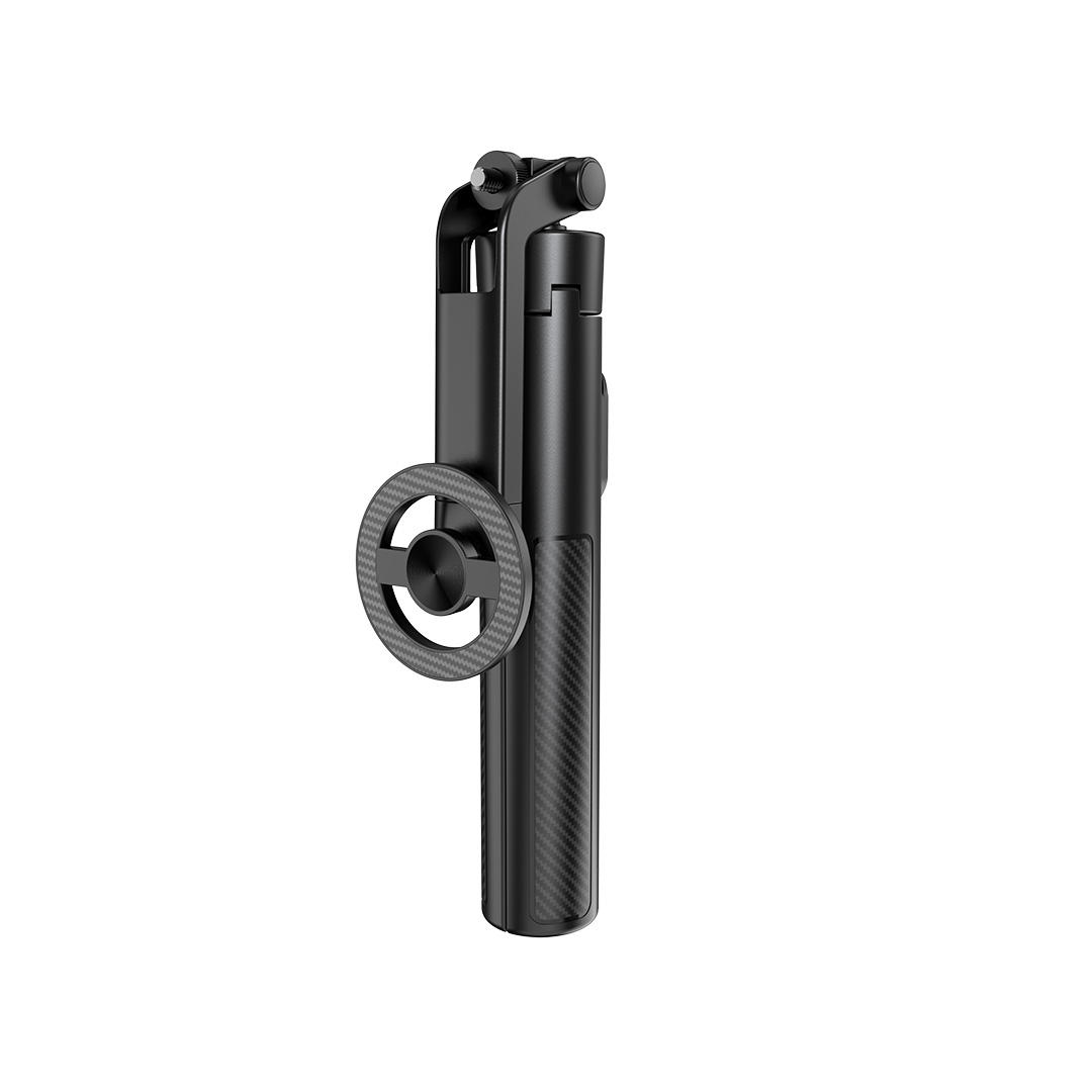 XO SS30 mágneses Bluetooth szelfibot állvánnyal, MagSafe, fekete, 123 cm-0
