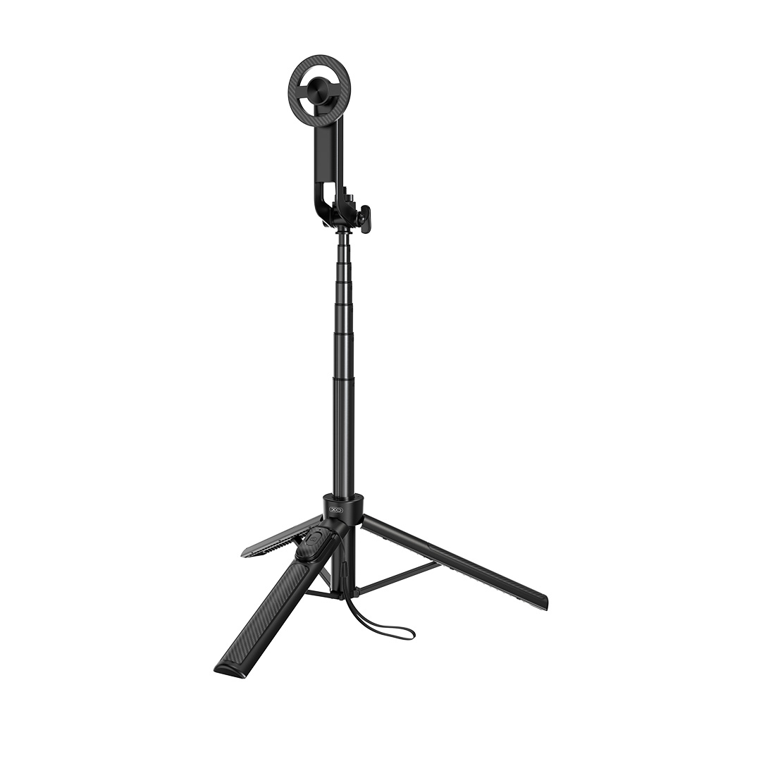 XO SS30 mágneses Bluetooth szelfibot állvánnyal, MagSafe, fekete, 123 cm-2