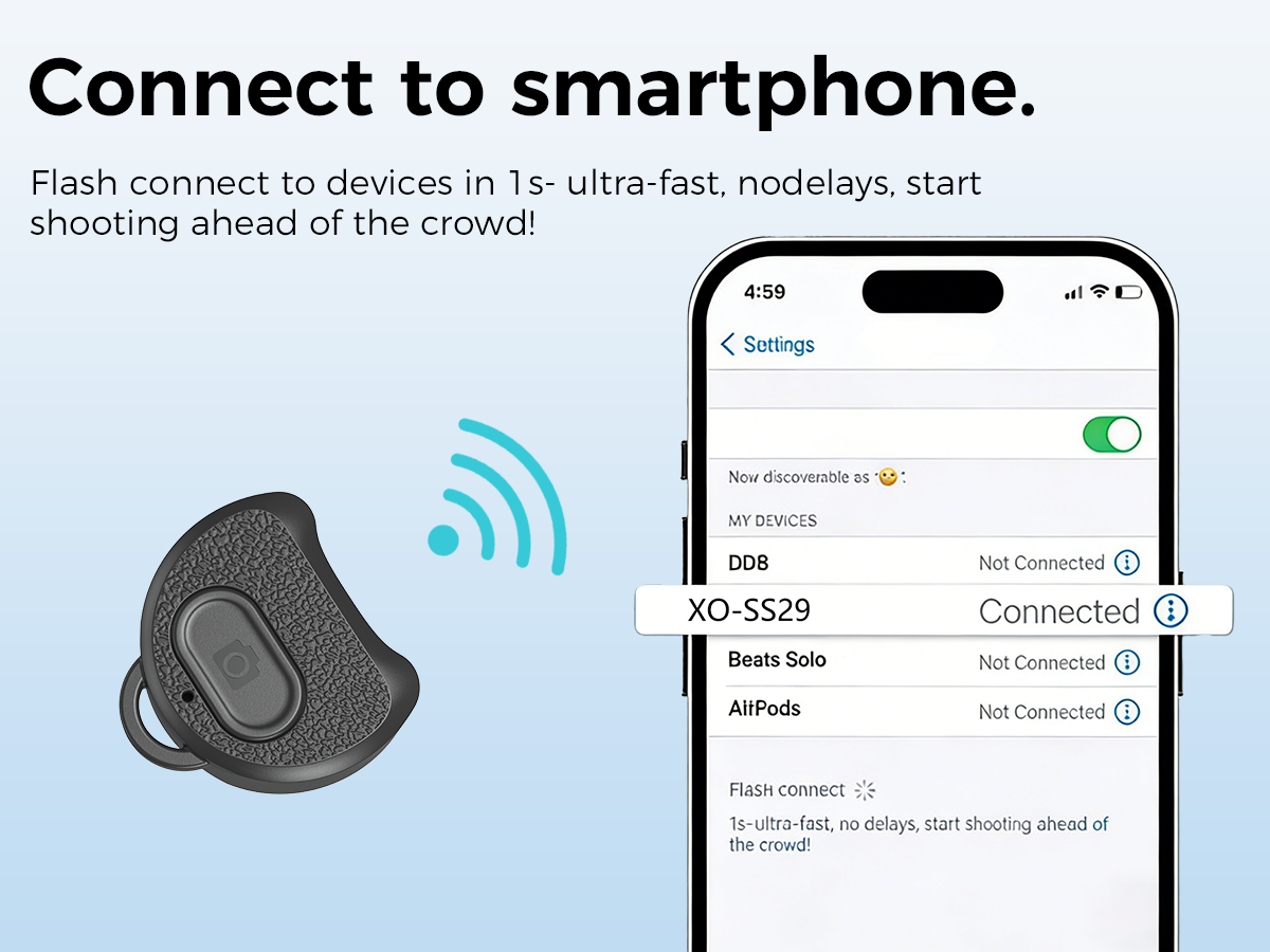 XO SS29 Bluetooth szelfibot állvánnyal, fekete, 64 cm-5