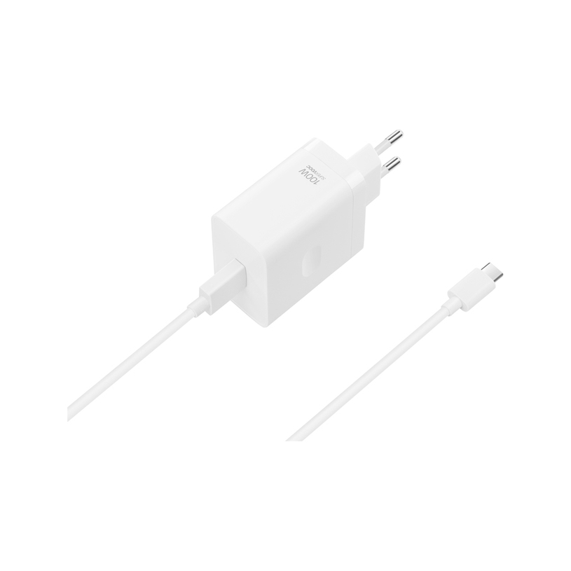 Oppo SuperVOOC USB-A 100 W-os hálózati töltőadapter USB-C adatkábel, fehér-1