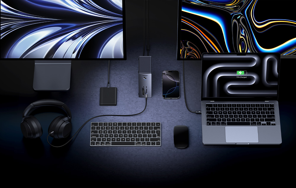 Docking station UGREEN U715 Revodok Max Thunderbolt 5 13-in-1-6