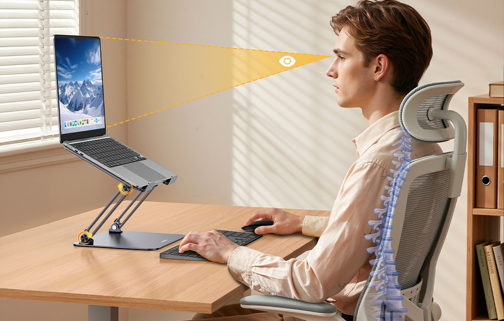UGREEN LP966 állítható laptopállvány, szürke-3