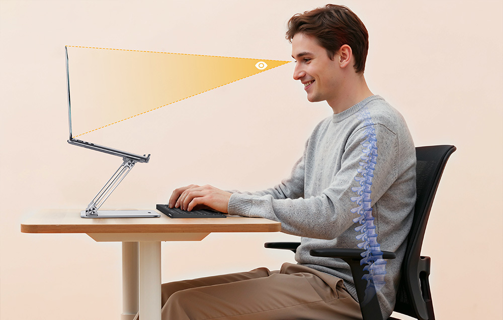 UGREEN LP966 állítható laptopállvány, fehér-3