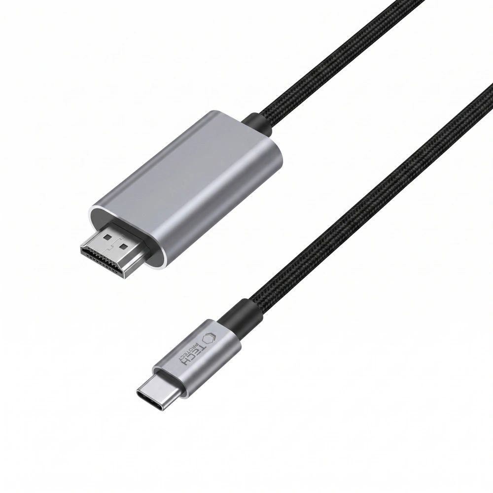 TECH-PROTECT Ultraboost  kábel USB-C - HDMI 2.1 8K 60HZ 200cm vasszürke-1