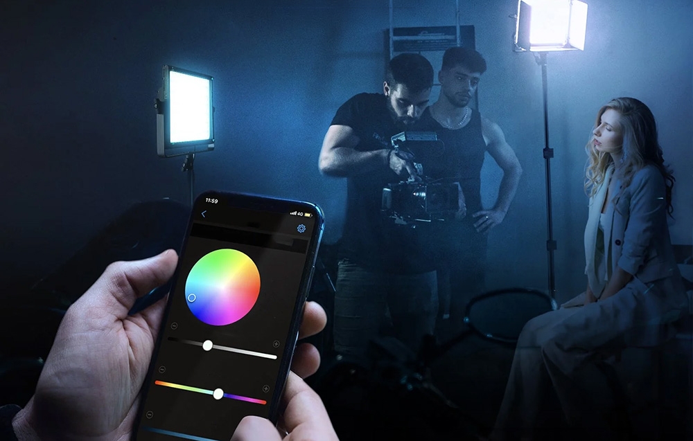 NEEWER RGB1200 RGB LED videólámpa-5