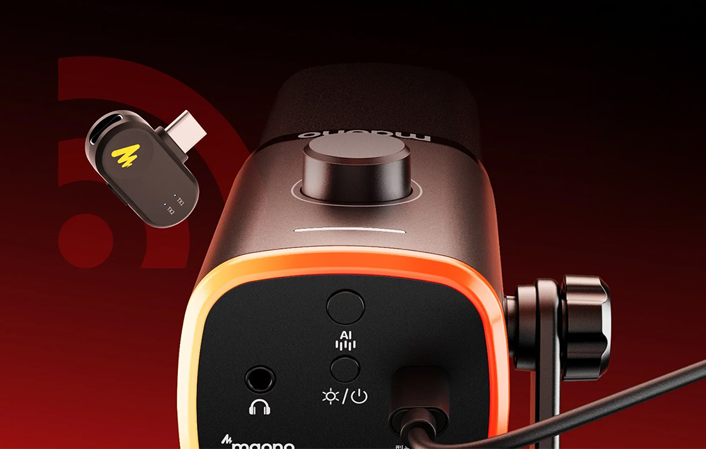 MAONO PD100W vezeték nélküli dinamikus mikrofon fekete-8