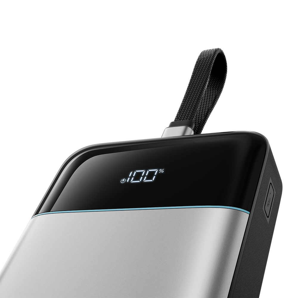 Cuktech LPB252N 120 W 25000 mAh külső akkumulátor beépített USB-C kábellel, szürke-8