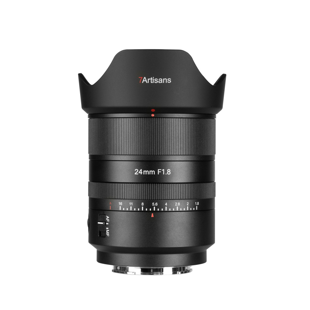 7Artisans AF 24mm F1.8 objektív (Sony E bajonett) fekete-0