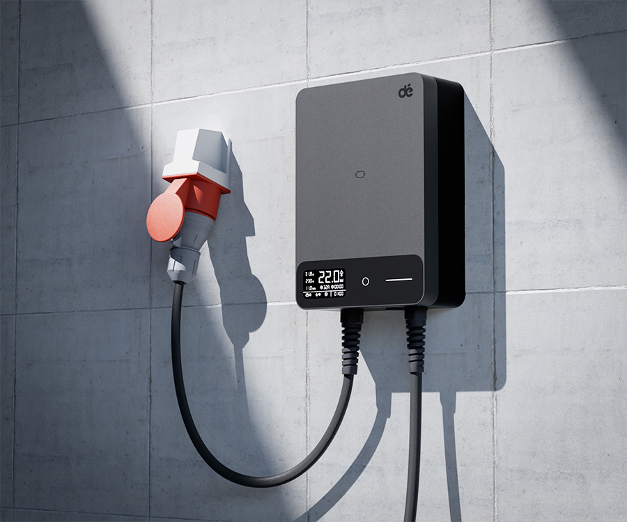 dé 22 kW-os fali töltő 15 m-es kábellel, TUYA APP Type-2-2