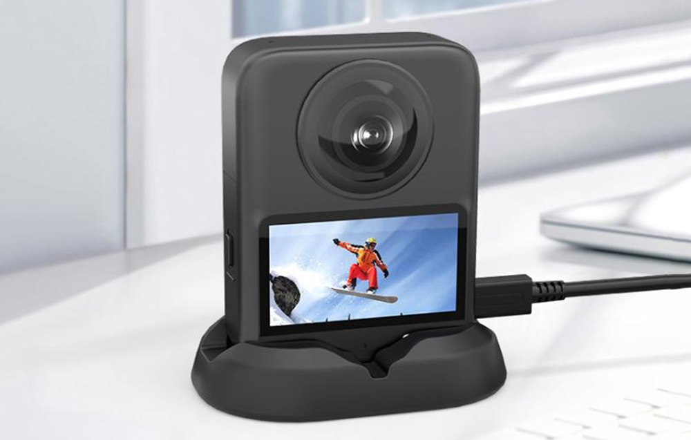 Puluz PU779B szilikon állvány DJI Osmo 360 kamerához, fekete-6