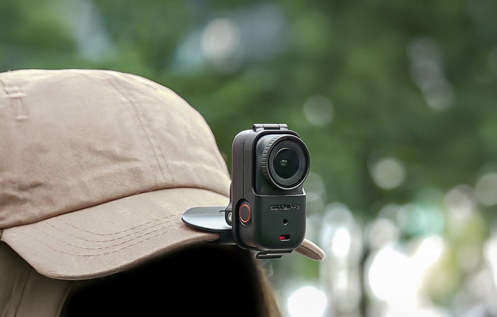 Sunnylife ON-J064 sapkarögzítő kapocs Osmo Nano kamerához, fekete-1