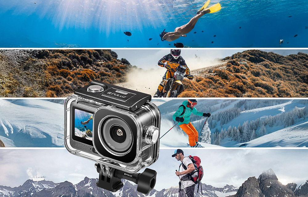 Puluz PU1078T vízálló búvárház DJI Osmo Action 6 kamerához, 60 m-ig-2