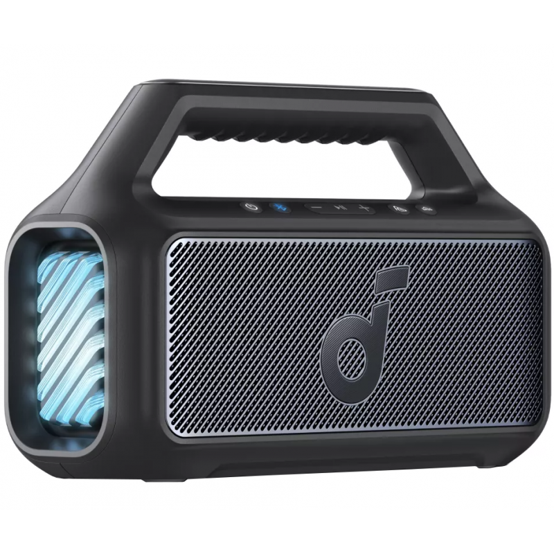 Anker SoundCore Boom 2 új változat Bluetooth hangszóró, 80 W, TWS, RGB, IPX7, fekete, A3138012-0