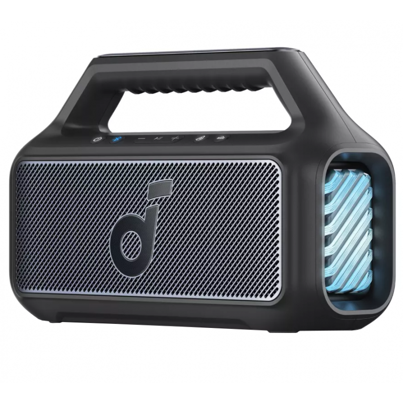 Anker SoundCore Boom 2 új változat Bluetooth hangszóró, 80 W, TWS, RGB, IPX7, fekete, A3138012-8