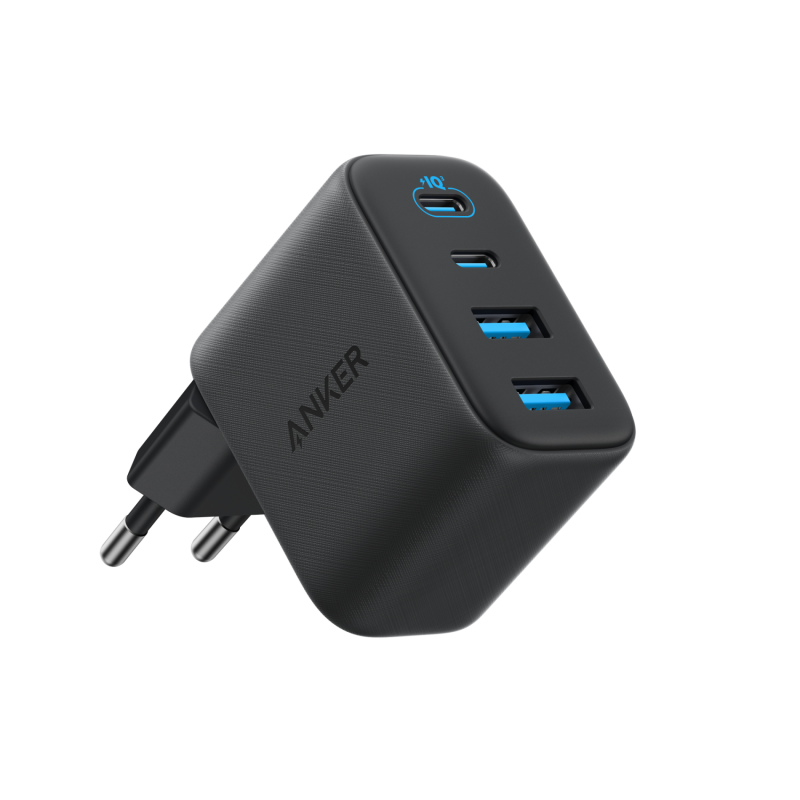 Anker Zolo 50W hálózati töltő 2 x USB-A és 2 x USB-C csatlakozóval, fekete A121EG11-0