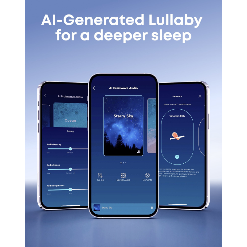 Anker SoundCore Sleep A30 Bluetooth zajszűrős fülhallgató, fehér D1301G21-4