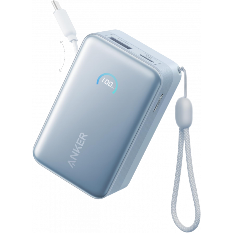 Anker Nano külső akkumulátor 10000 mAh 45 W QC + PD, kék-0