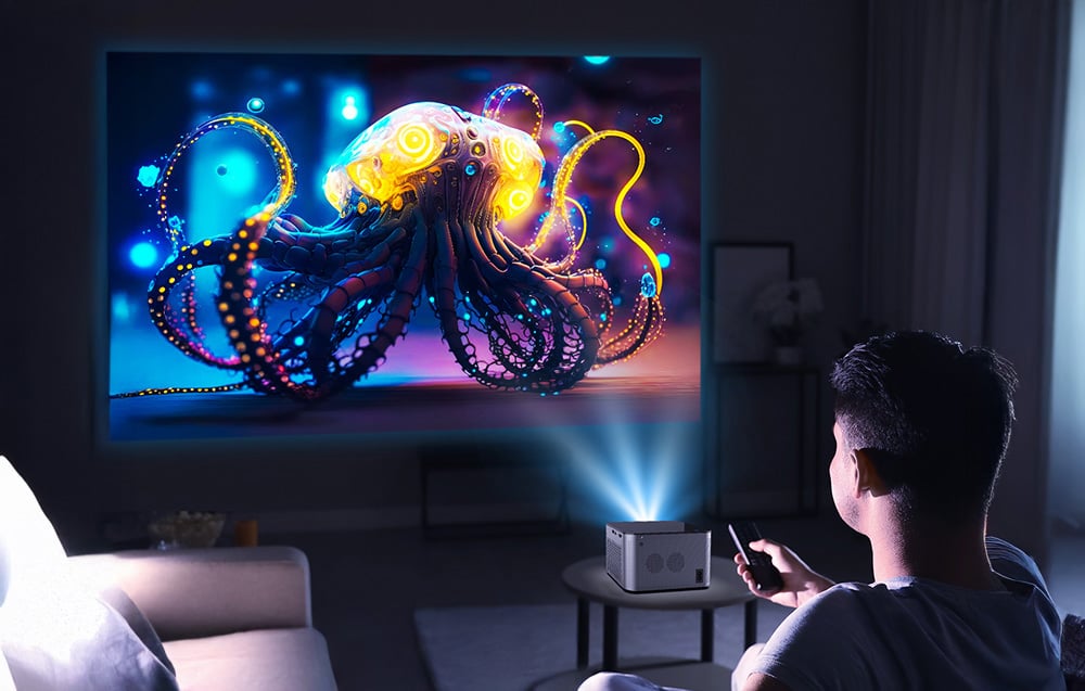 Magcubic HY350 fekete Full HD okosprojektor-5