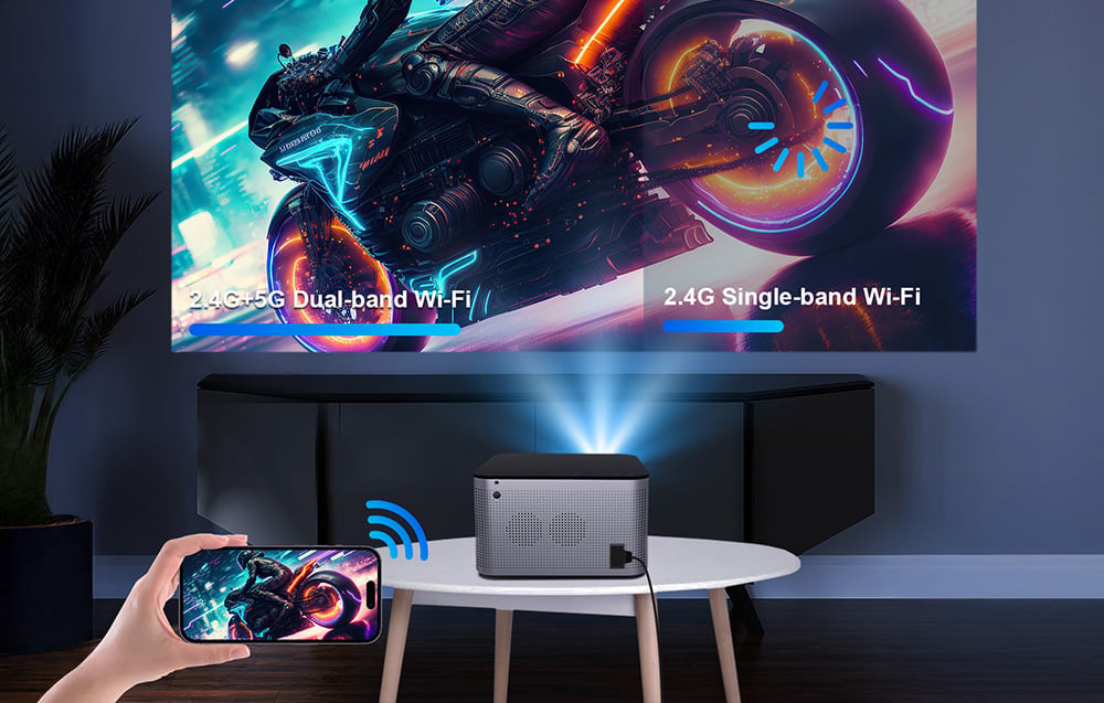 Magcubic HY350 fekete Full HD okosprojektor-3