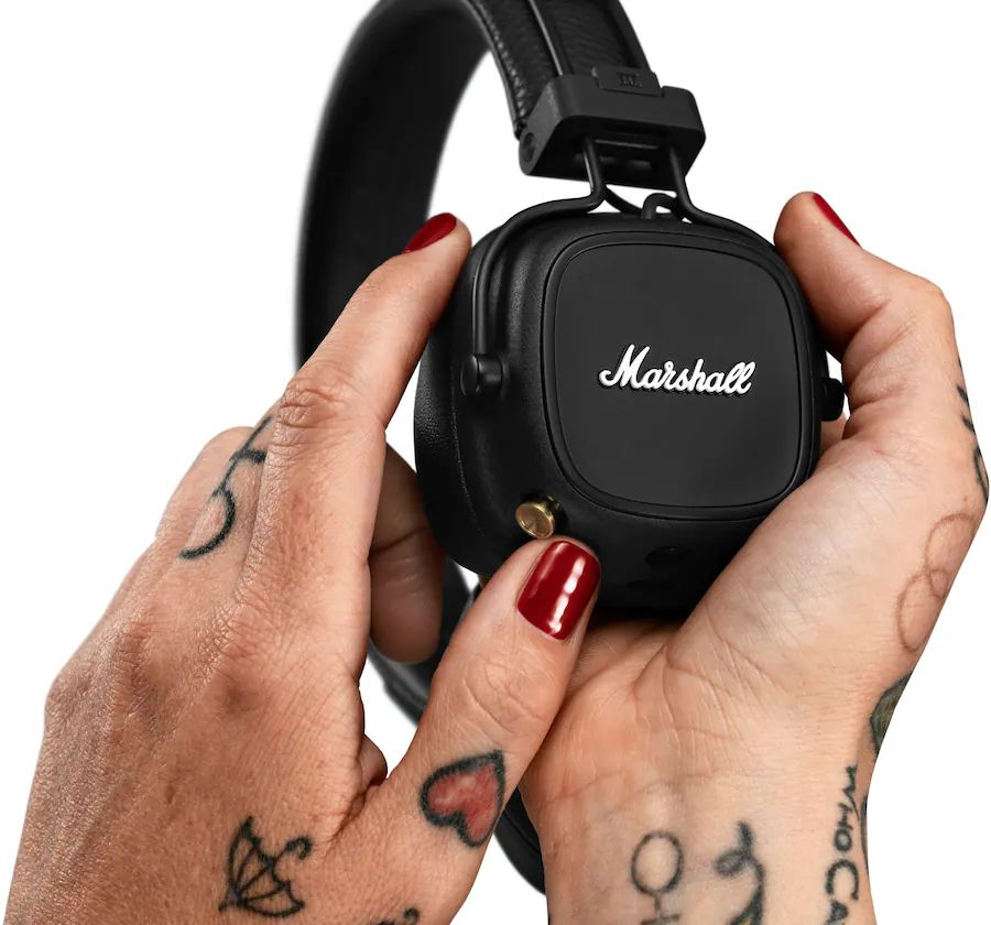 Marshall Major IV Bluetooth vezeték nélküli fejhallgató fekete-4
