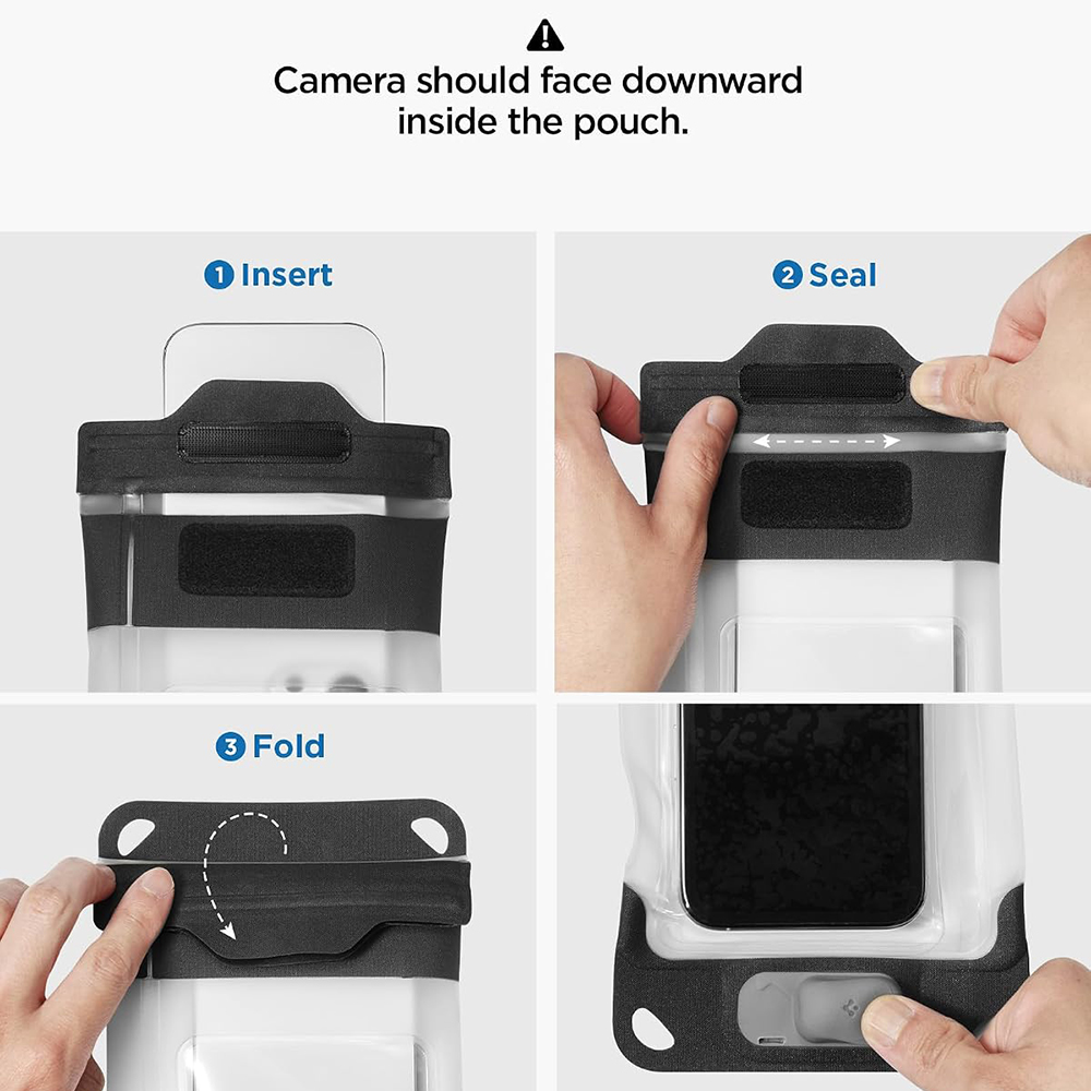 Spigen Aqua Shield Air Pump A604 vízálló tok fekete (ACS11675)-5