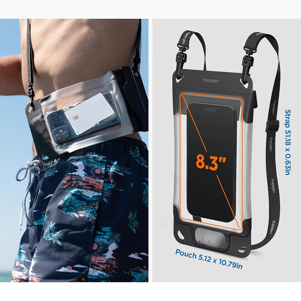 Spigen Aqua Shield Air Pump A604 vízálló tok fekete (ACS11675)-6