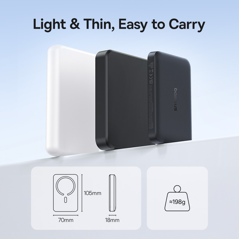 Powerbank Baseus EnerFill FM11, 10000mAh, 30W, PD + FQI, Black-6