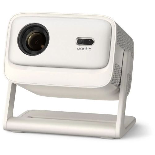 Wanbo Vali 1 Pro 1080P teljes nagyfelbontású projektor Android 14 rendszerrel, 900 ANSI, 200°-os dönthető állvánnyal, fehér, európai verzió - bontott dobozos-0