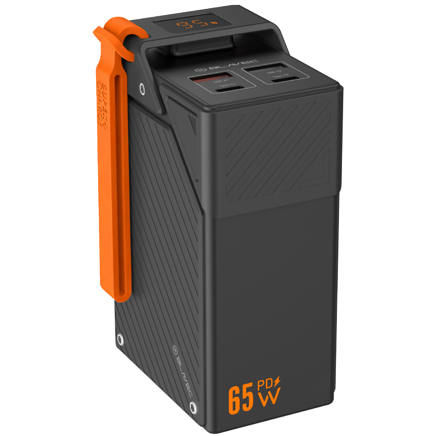  Blavec BJ-50 Tytan 30000 mAh 65 W fekete powerbank (PBBJ50B)-1