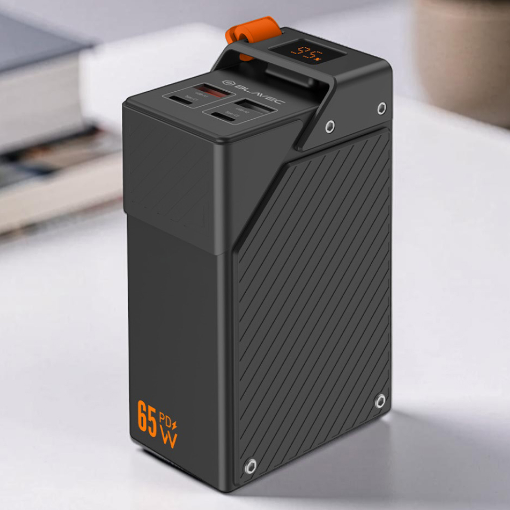  Blavec BJ-50 Tytan 30000 mAh 65 W fekete powerbank (PBBJ50B)-6