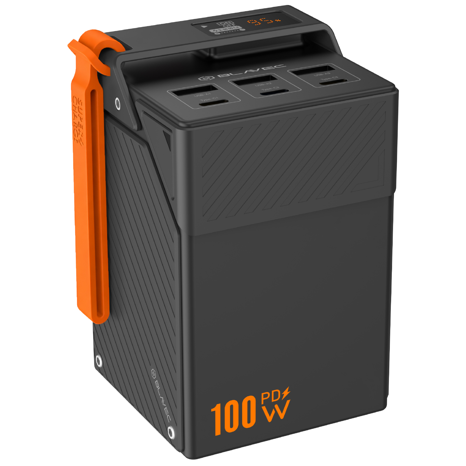 Blavec BJ-50 Tytan 50000 mAh 100 W powerbank fekete-1