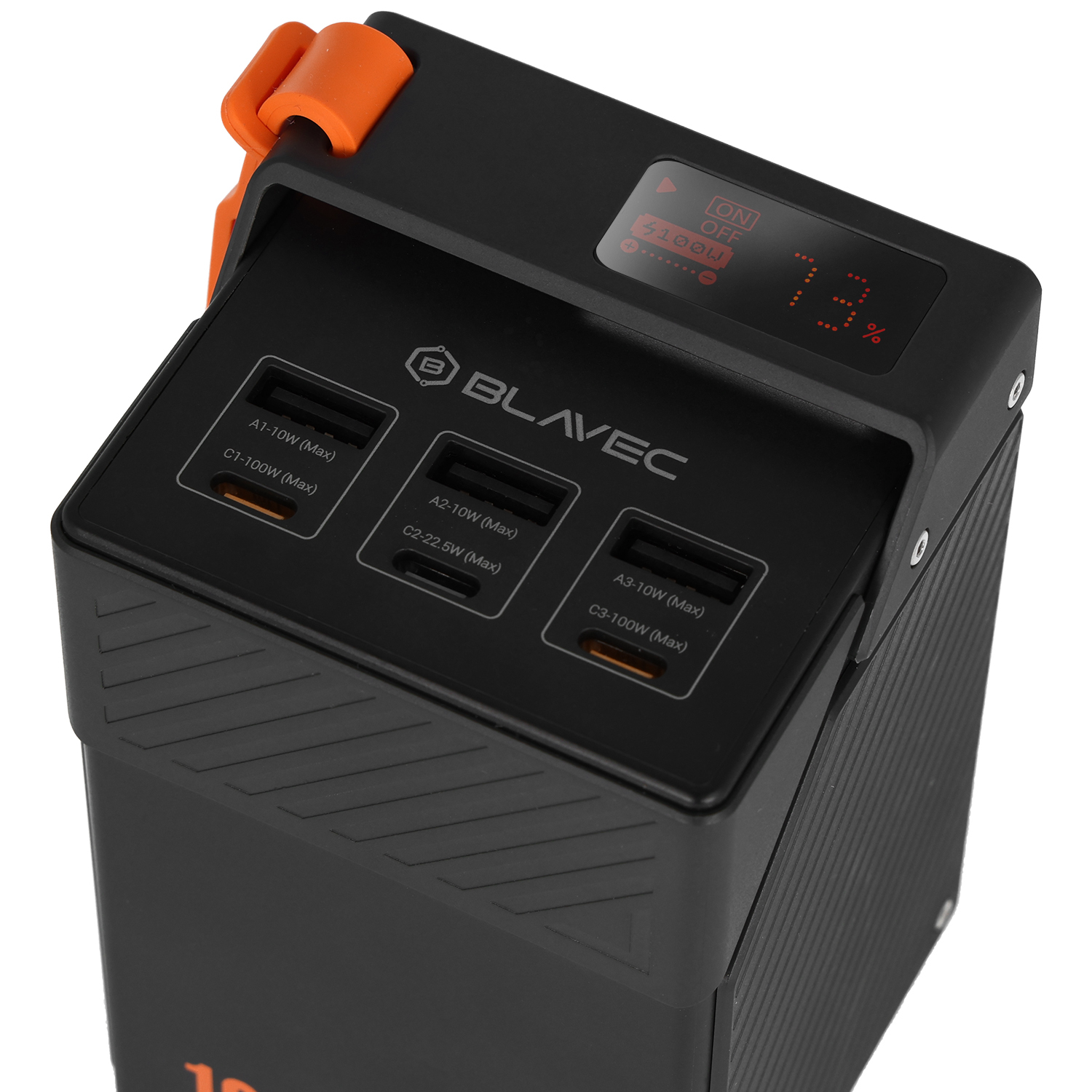 Blavec BJ-50 Tytan 50000 mAh 100 W powerbank fekete-3