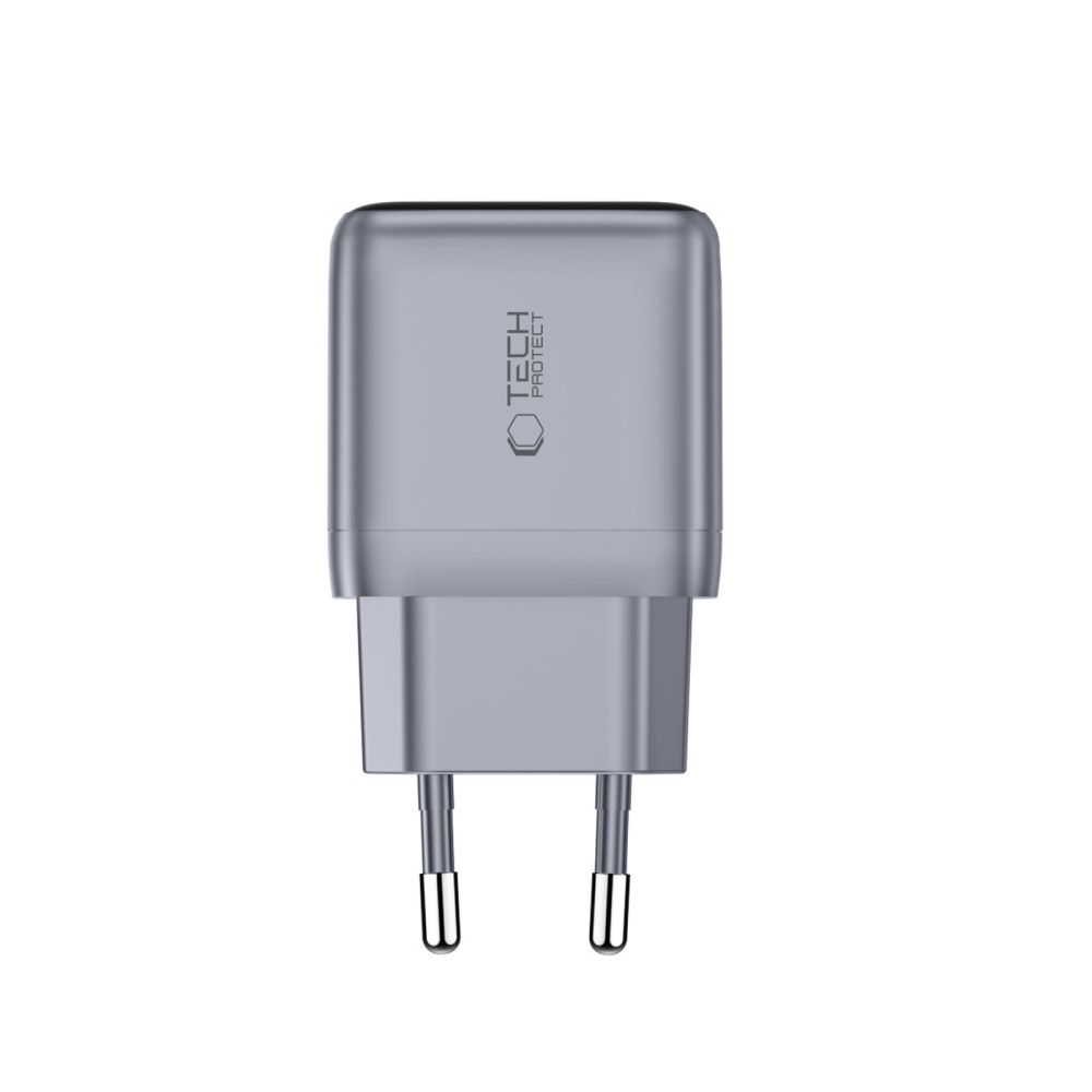 Tech-Protect PowerVision NC45W-GaN 45 W-os USB-C hálózati töltő, sötétszürke-2