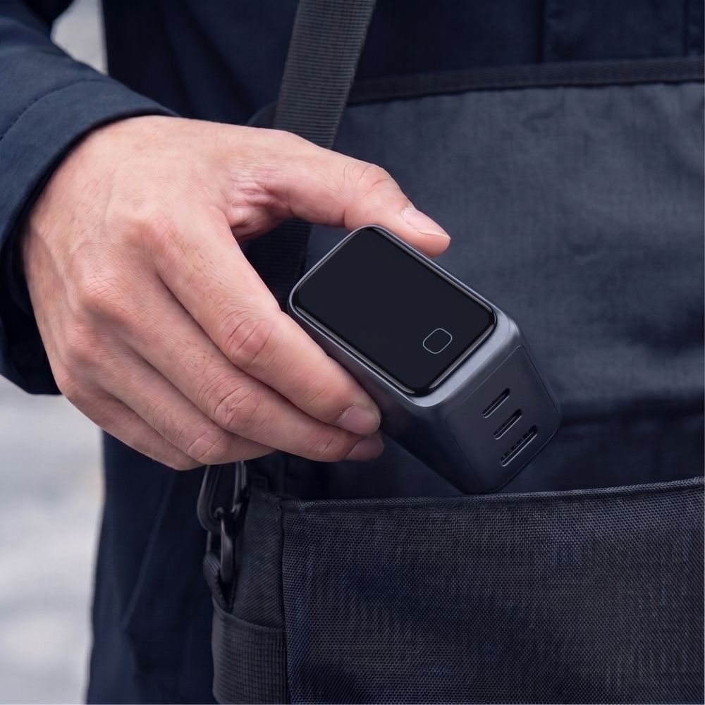 Tech-Protect PowerVision NC100W-GaN 3 portos 100 W-os hálózati töltő, sötétszürke (2×USB-C, 1×USB-A)-8