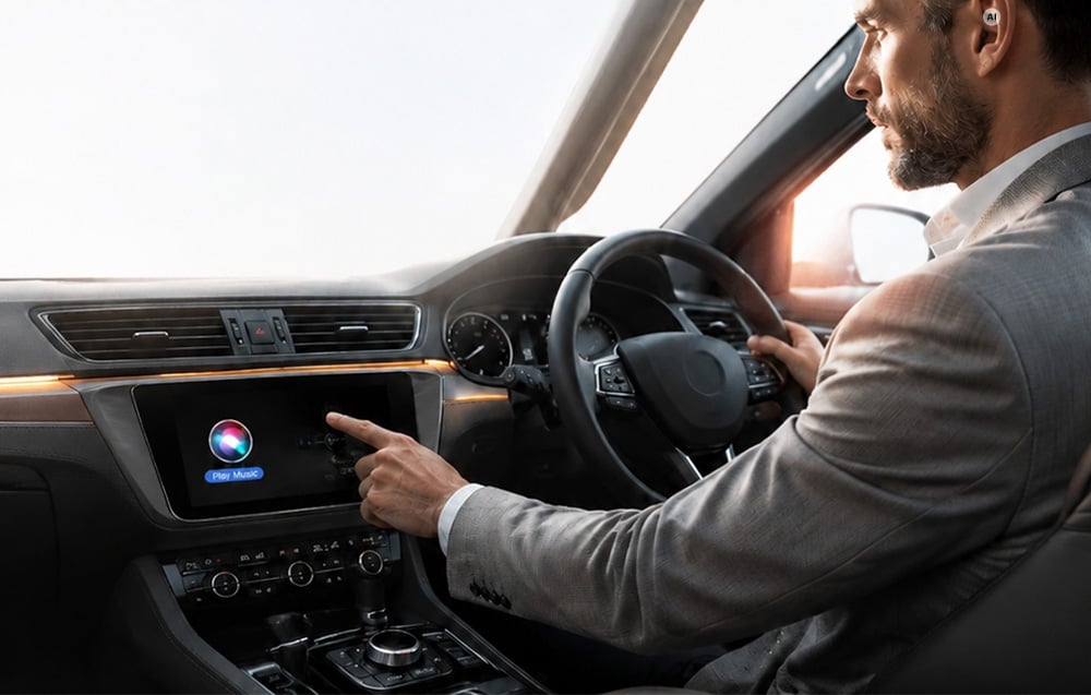 CARLINKIT Mini Ultra 6 vezeték nélküli CarPlay és Android Auto adapter, fekete-narancssárga-6