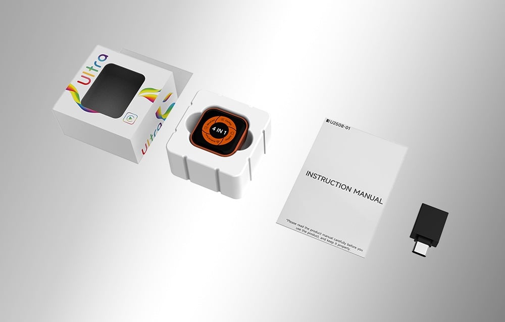 CARLINKIT Mini Ultra 6 vezeték nélküli CarPlay és Android Auto adapter, fekete-narancssárga-9
