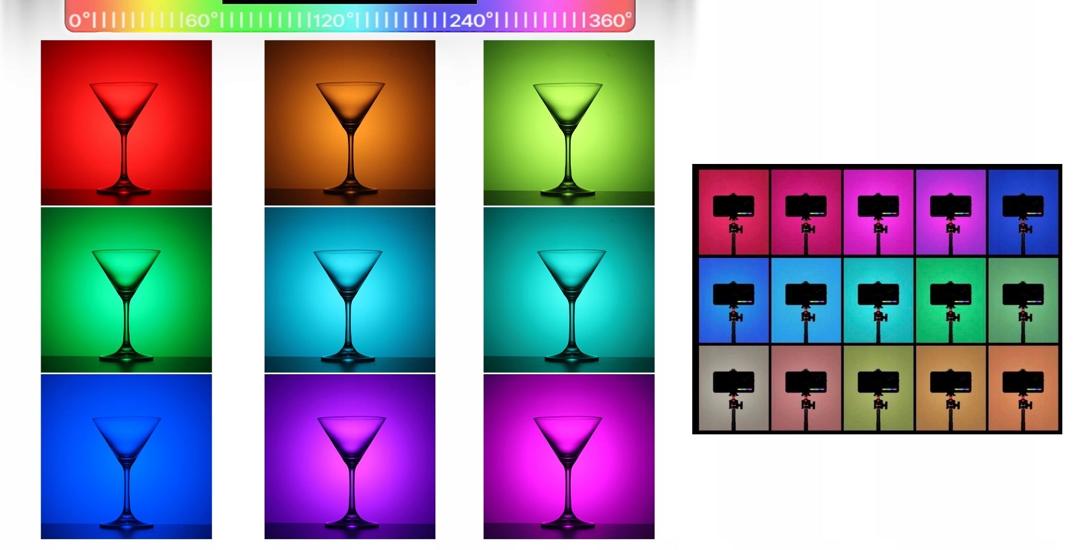 Ulanzi LT003 RGB 266 LED-es panel lámpa-7