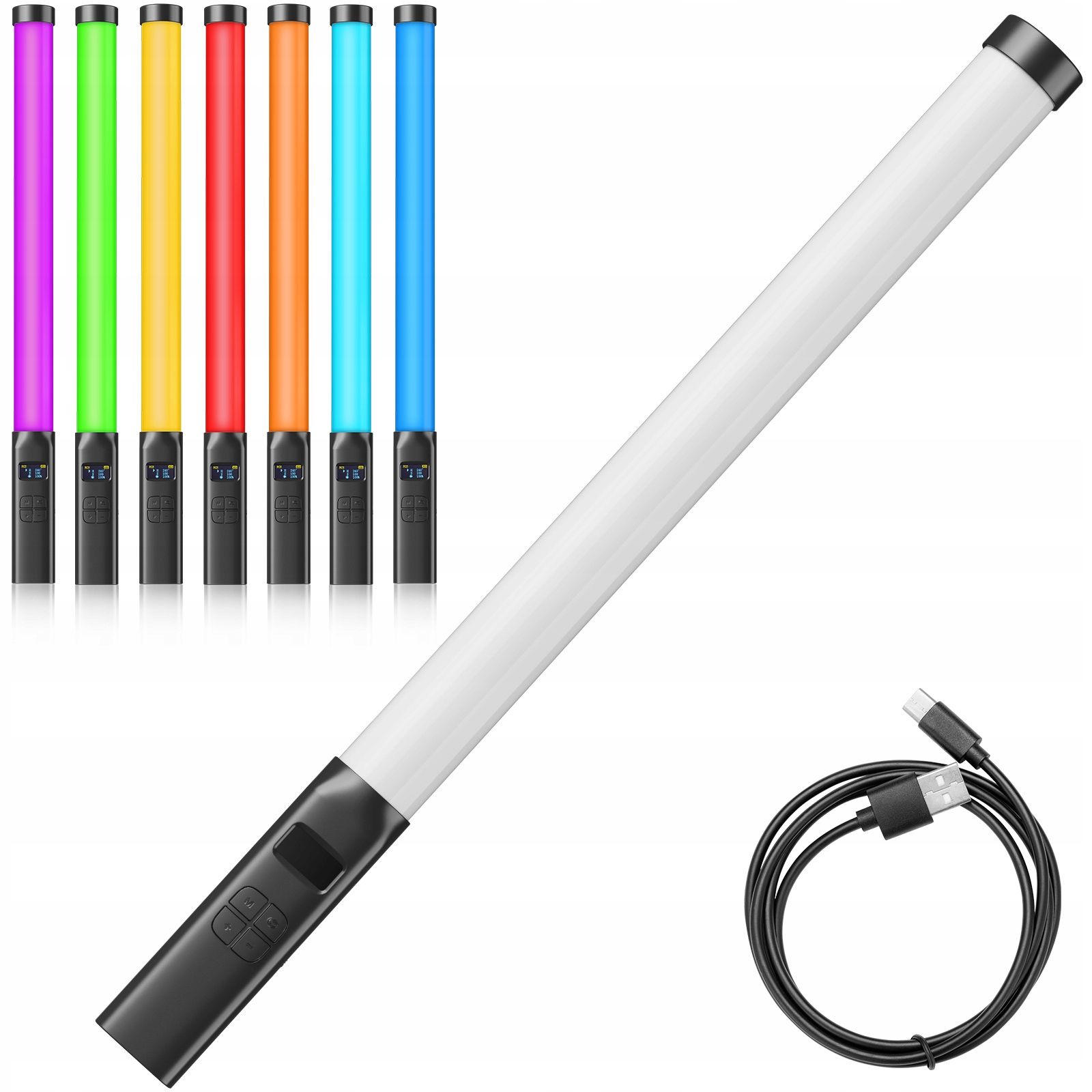 Ulanzi VL119 RGB LED videólámpa, fénycső 2600 mAh-12
