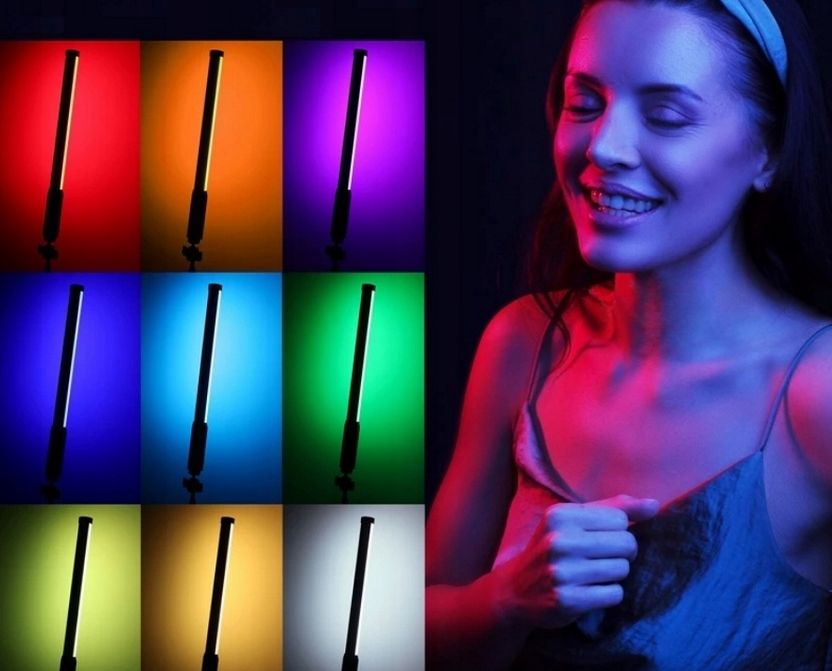 Ulanzi VL119 RGB LED videólámpa, fénycső 2600 mAh-8