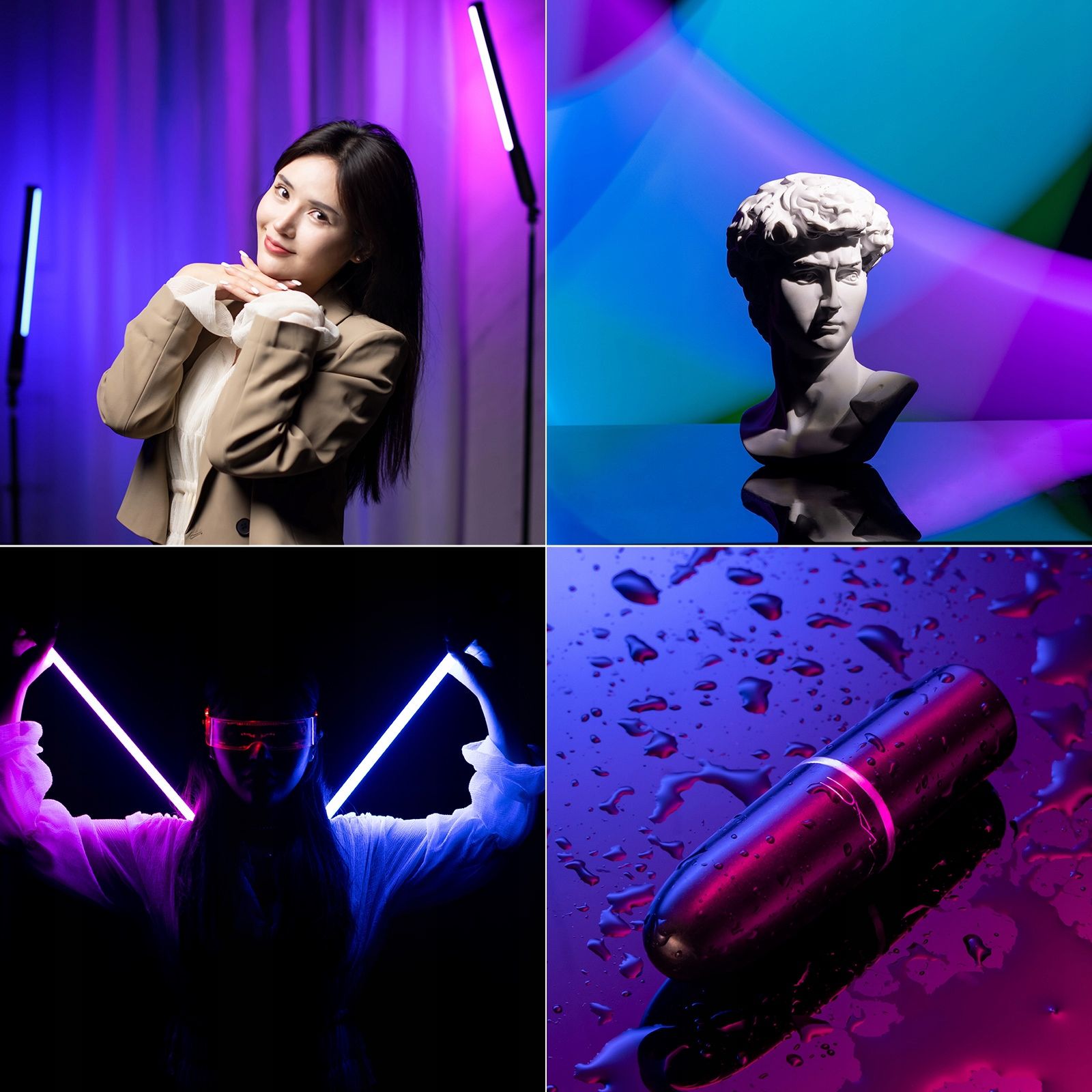 Ulanzi VL119 RGB LED videólámpa, fénycső 2600 mAh-6