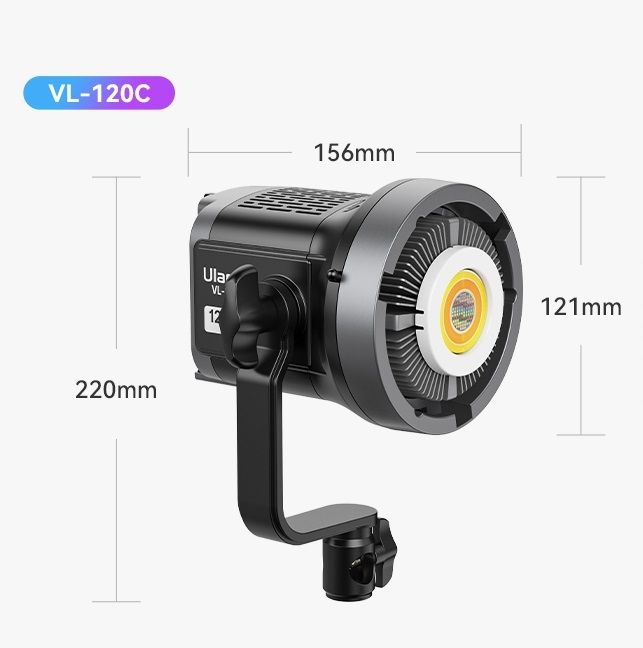 ULANZI VL-120C RGB V-Mount LED stúdiólámpa 120 W L074CNA1-3