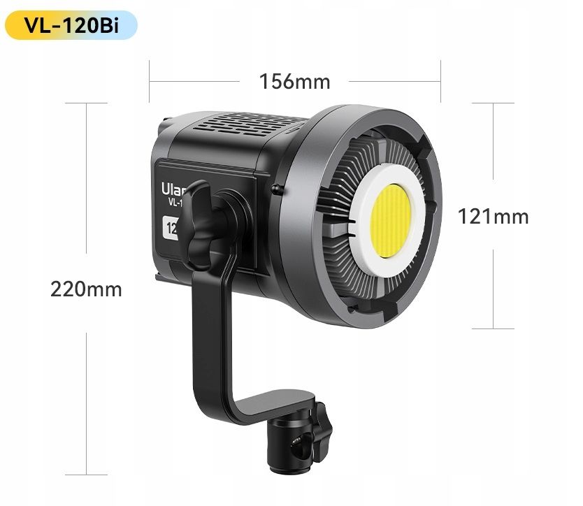 ULANZI VL-120BI 120 W-os LED stúdiólámpa-11