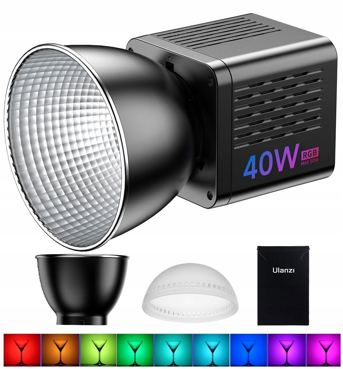 Ulanzi LT024 RGB LED stúdiólámpa 40 W-0